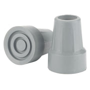 Drive, Crutch Tips, 7/8", Gray, 1 Pair