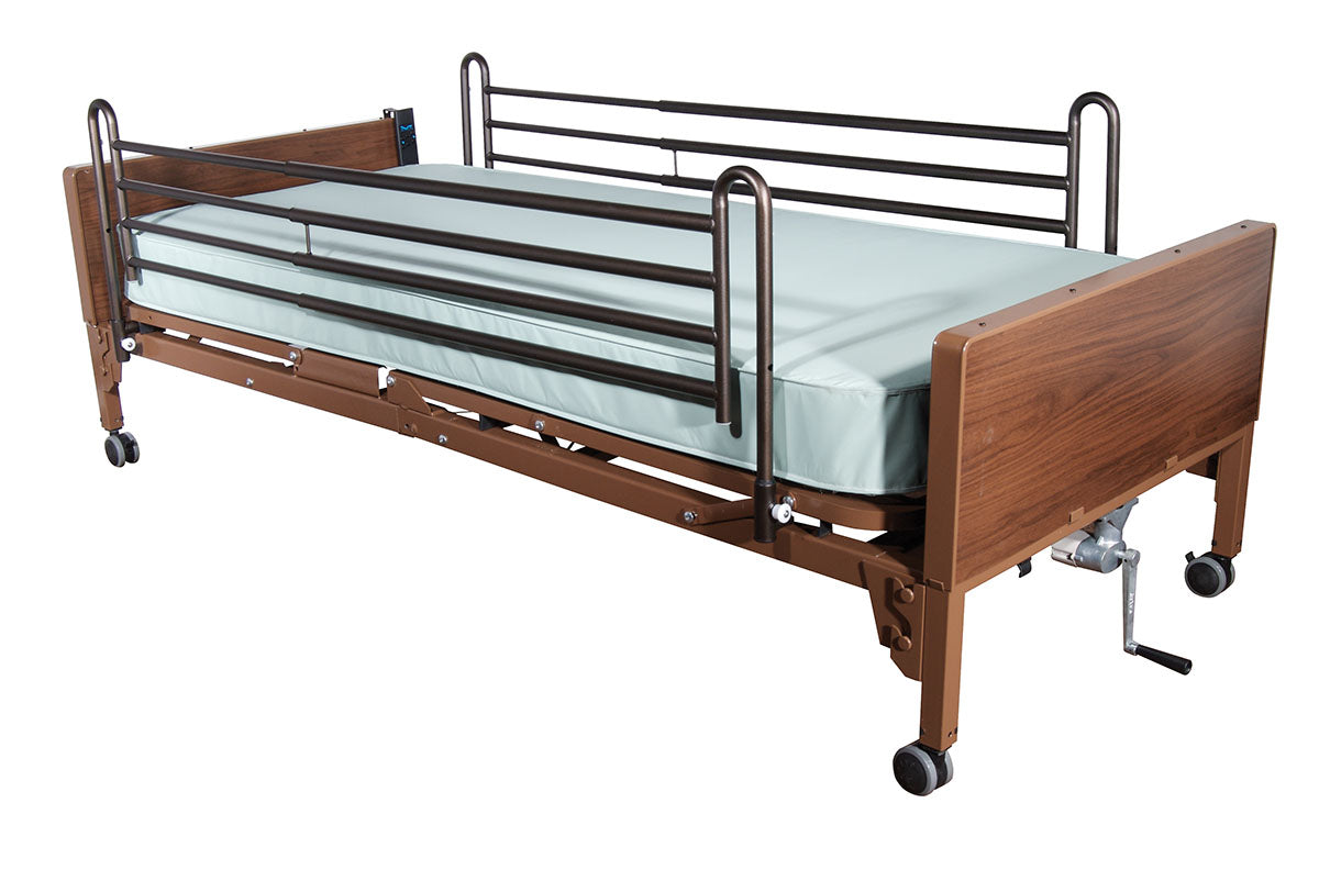 Drive, Delta Ultra Light Semi Electric Hospital Bed with Full Rails
