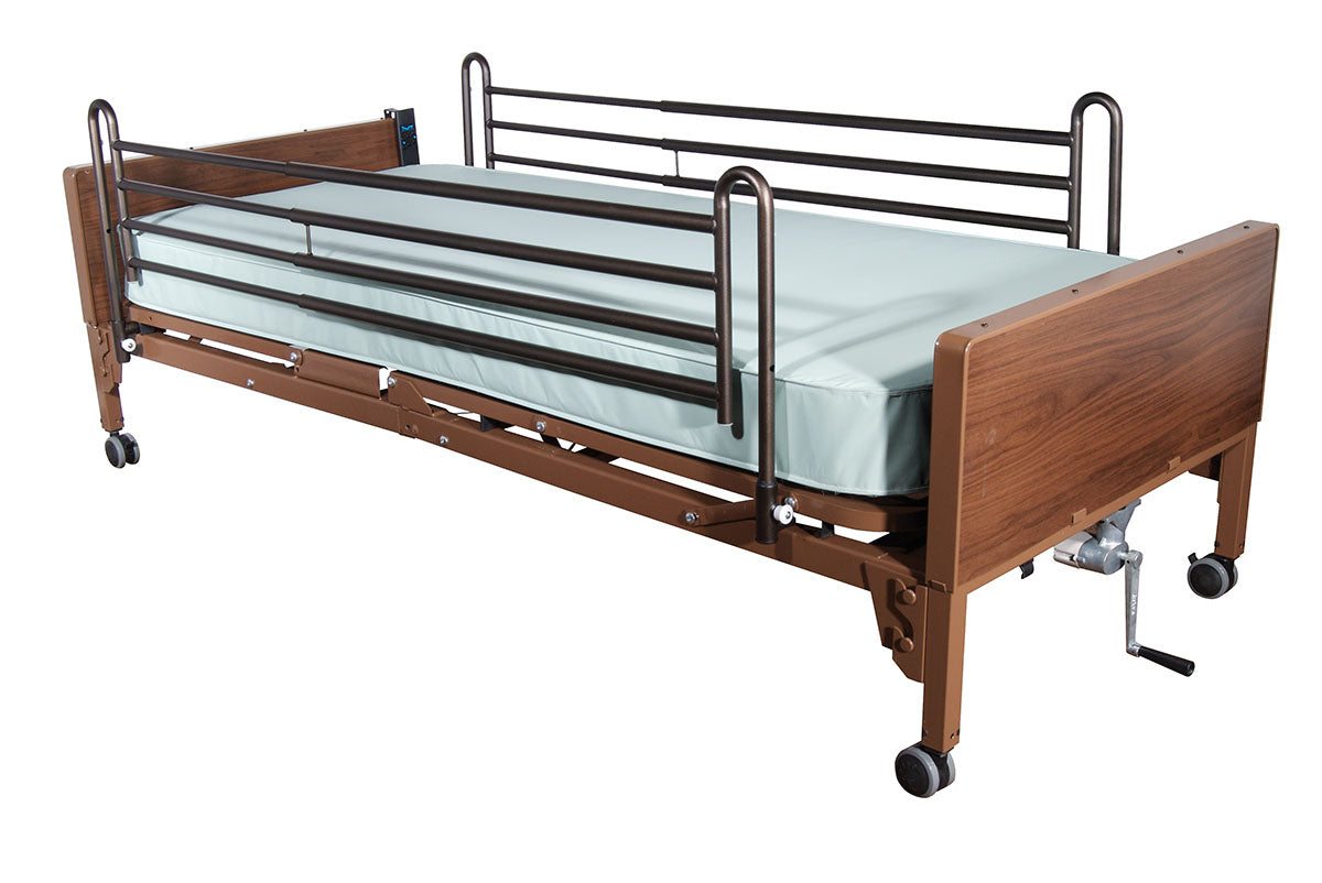 Drive, Delta Ultra Light Full Electric Hospital Bed with Full Rails