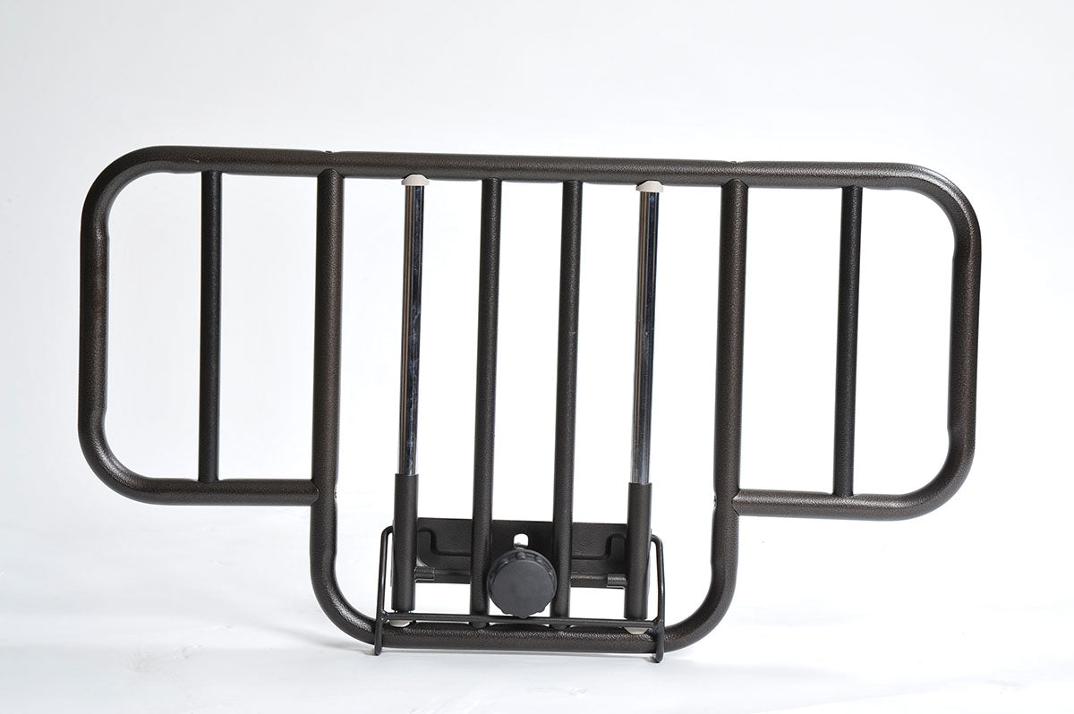 Drive, Delta Ultra Light Full Electric Low Hospital Bed with Half Rails and Therapeutic Support Mattress