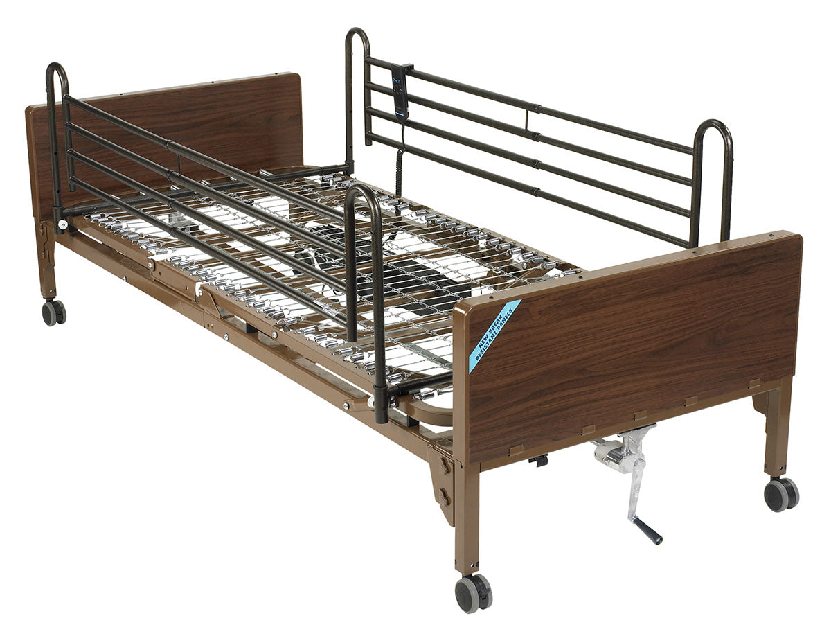 Drive, Delta Ultra Light Full Electric Low Hospital Bed with Full Rails
