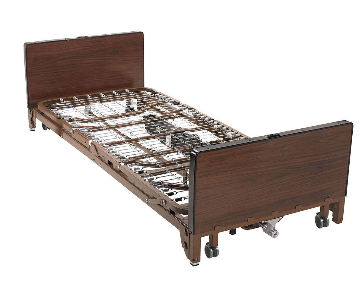 Drive, Delta Ultra Light Full Electric Low Hospital Bed with Full Rails