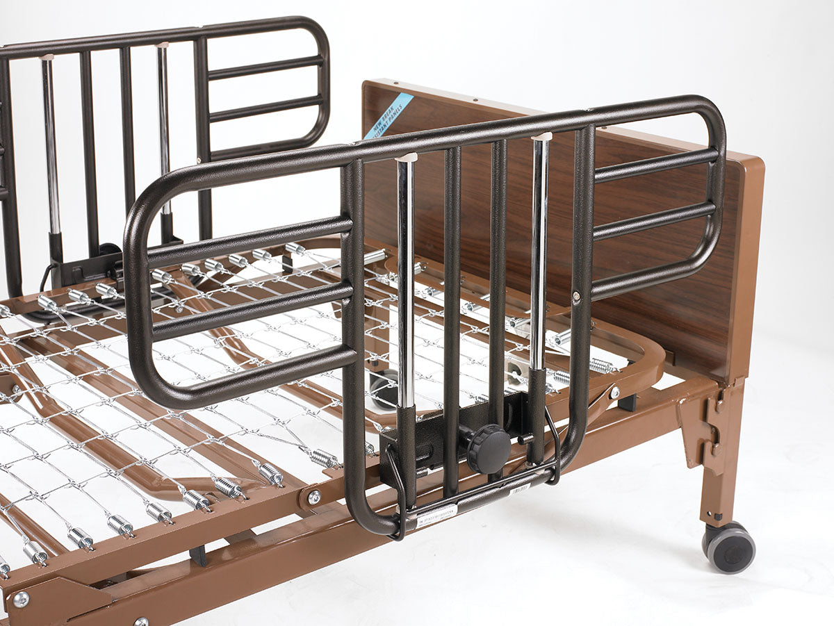 Drive, Delta Ultra Light Full Electric Low Hospital Bed with Half Rails