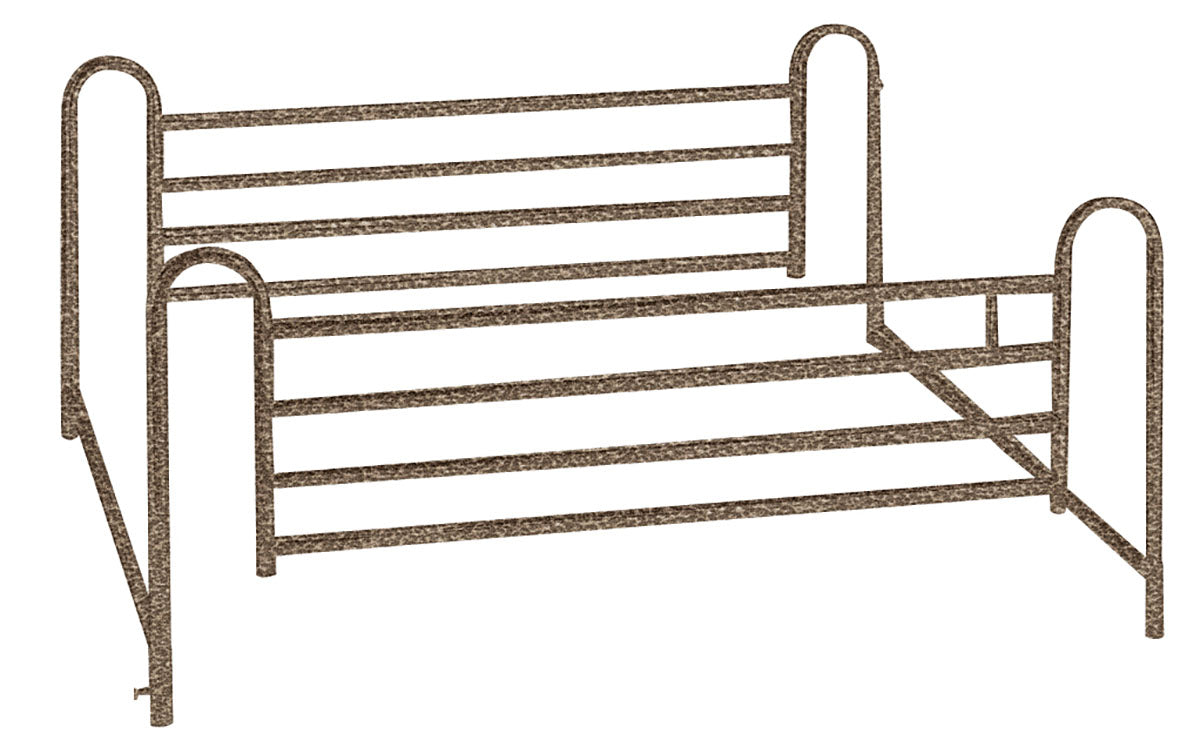 Drive, Full Length Hospital Bed Side Rails, 1 Pair
