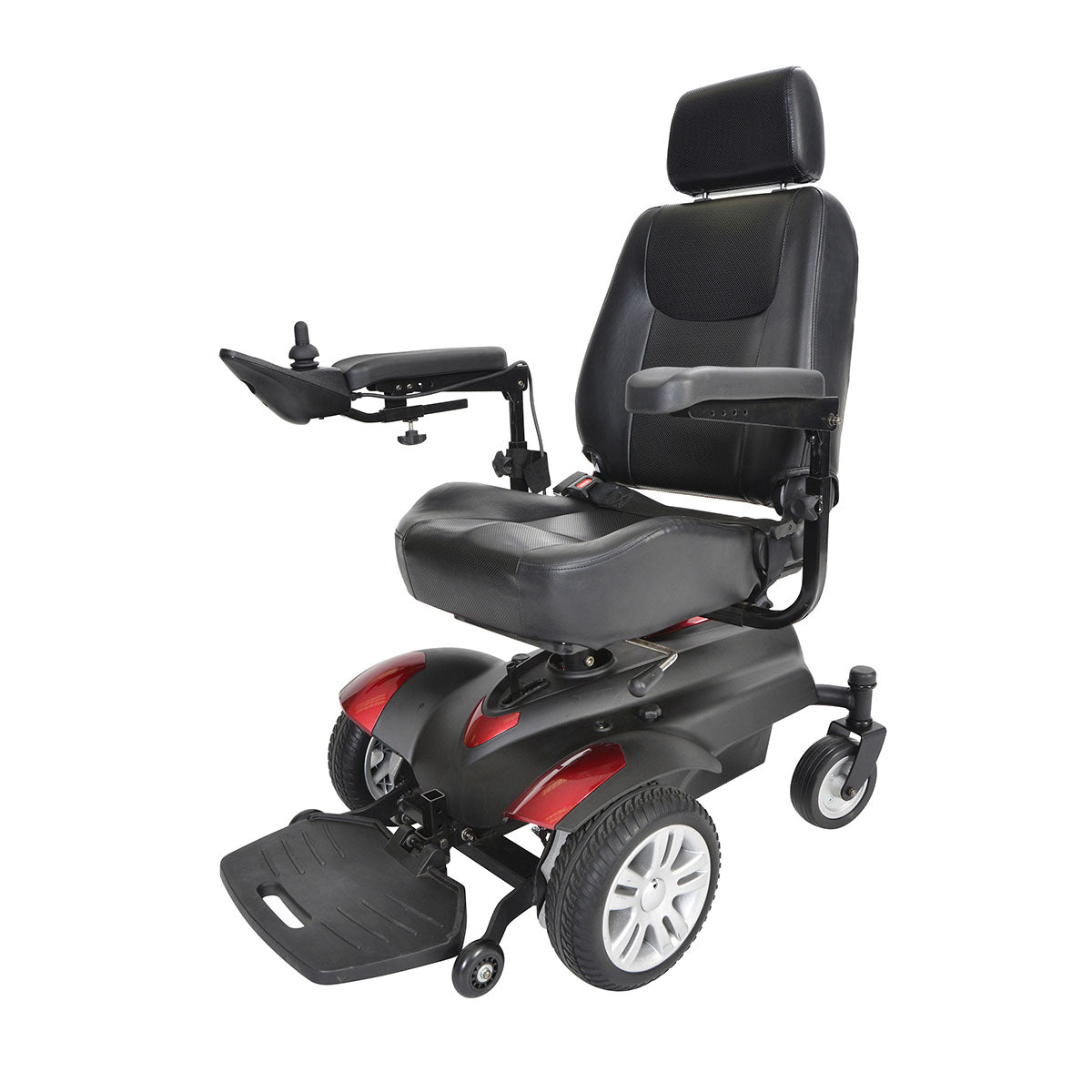 Drive, Titan Transportable Front Wheel Power Wheelchair, Full Back Captain's Seat, 20" x 20"