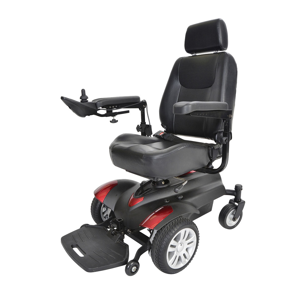 Drive, Titan X16 Front Wheel Power Wheelchair, Full Back Captain's Seat, 16" x 16"