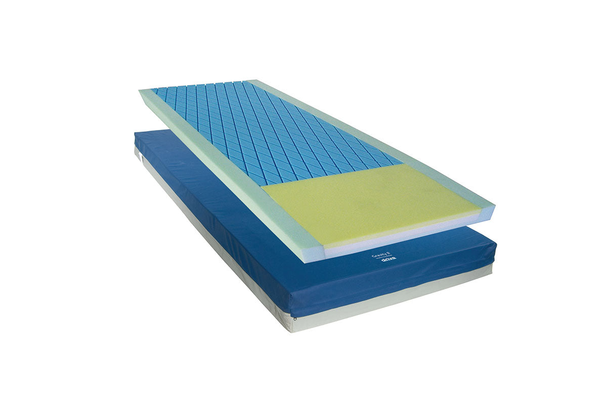 Drive, Gravity 8 Long Term Care Pressure Redistribution Mattress, No Cut Out, Medium