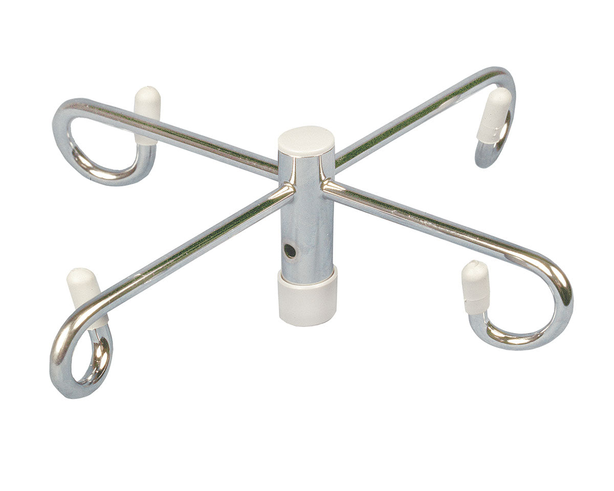 Drive, Economy Removable Top I. V. Pole, 4 Hook Top, Chrome