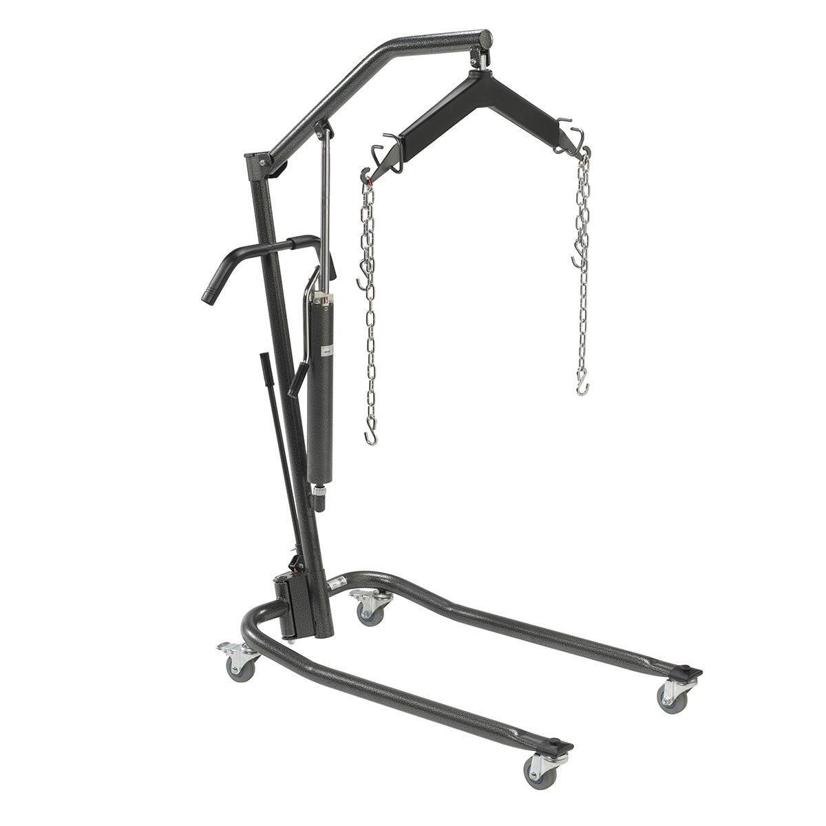 Drive, Hydraulic Patient Lift, 6 Point Cradle, 3" Casters, Silver Vein