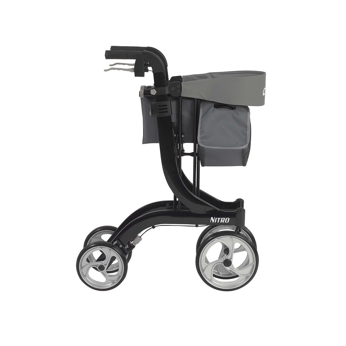 Drive, Nitro Euro Style Rollator Rolling Walker, Black