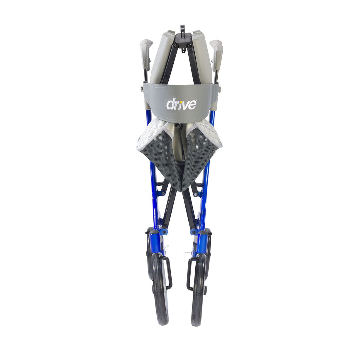 Drive, Nitro DLX Euro Style Rollator Rolling Walker, Sleek Blue