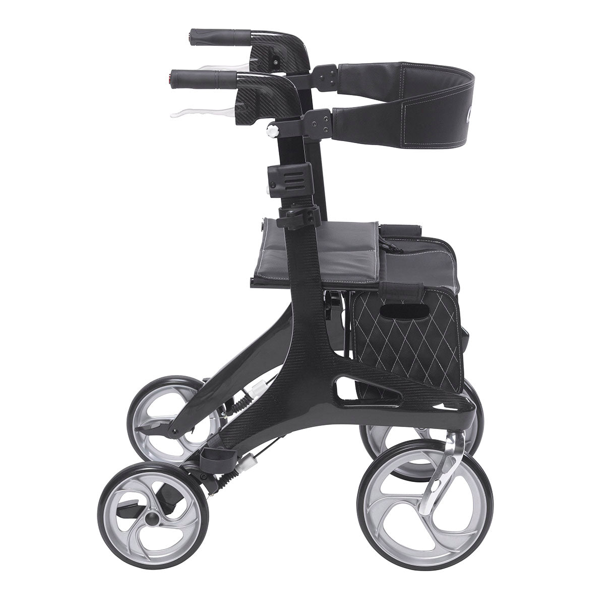 Drive, Nitro Elite CF Carbon Fiber Rollator Rolling Walker, Black