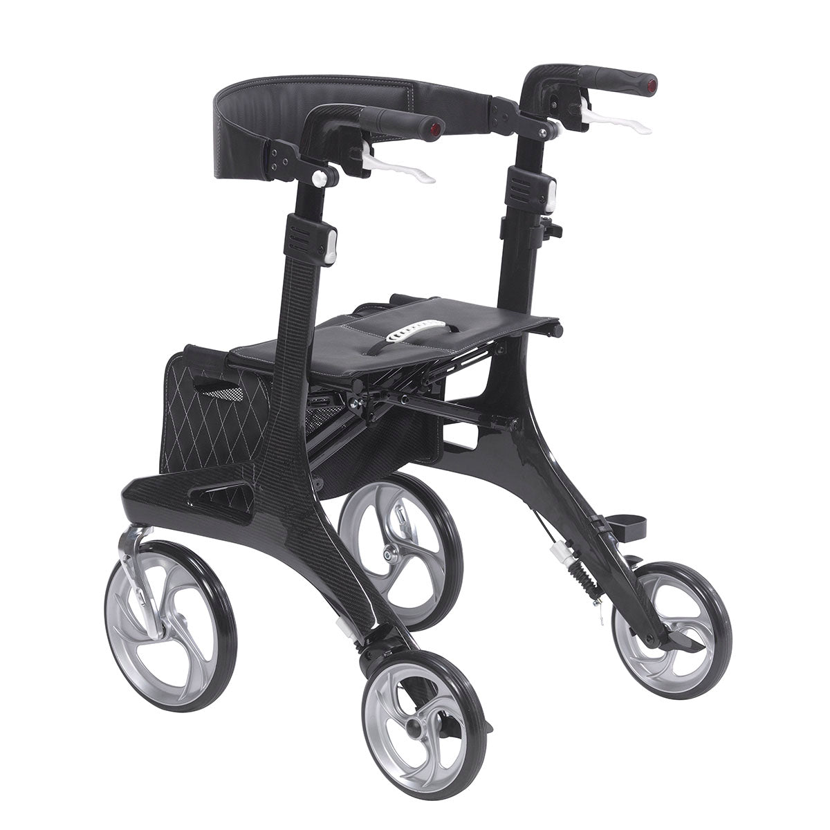 Drive, Nitro Elite CF Carbon Fiber Rollator Rolling Walker, Black