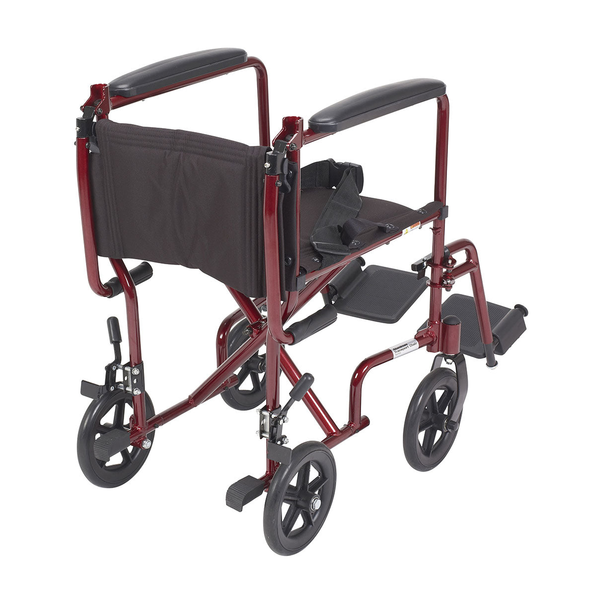 Drive, Lightweight Transport Wheelchair, 19" Seat, Red