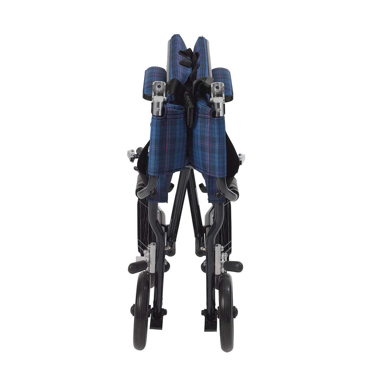 Drive, Fly Lite Ultra Lightweight Transport Wheelchair, Blue