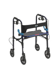 Drive, Clever Lite Walker Rollator, Adult, 8" Wheels, Flame Blue