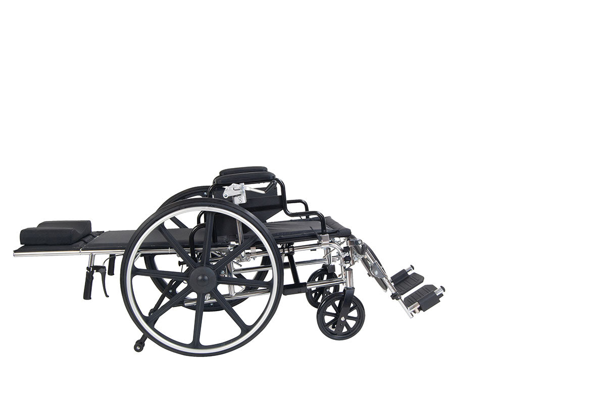 Drive, Viper Plus GT Full Reclining Wheelchair, Detachable Desk Arms, 18" Seat
