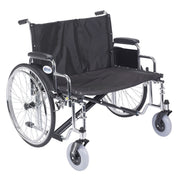 Drive, Sentra EC Heavy Duty Extra Wide Wheelchair, Detachable Desk Arms, 30" Seat