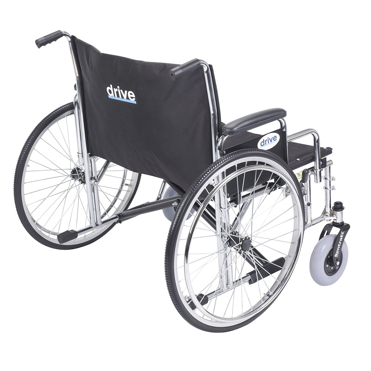 Drive, Sentra EC Heavy Duty Extra Wide Wheelchair, Detachable Desk Arms, 30" Seat
