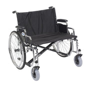 Drive, Sentra EC Heavy Duty Extra Wide Wheelchair, Detachable Desk Arms, 28" Seat