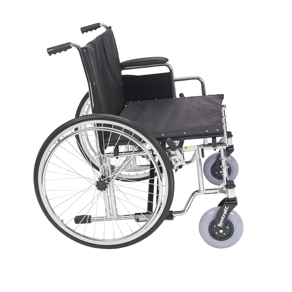 Drive, Sentra EC Heavy Duty Extra Wide Wheelchair, Detachable Desk Arms, 28" Seat