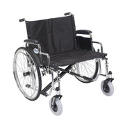 Drive, Sentra EC Heavy Duty Extra Wide Wheelchair, Detachable Desk Arms, 26" Seat