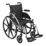 Drive, Viper Wheelchair with Flip Back Removable Arms, Desk Arms, Swing away Footrests, 14" Seat