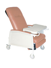 Drive, 3 Position Heavy Duty Bariatric Geri Chair Recliner, Rosewood