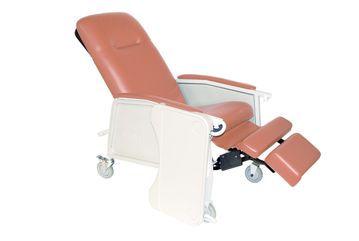 Drive, 3 Position Heavy Duty Bariatric Geri Chair Recliner, Rosewood