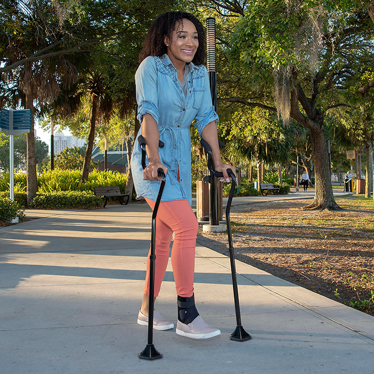 StrongArm Comfort Cane, Black, Each