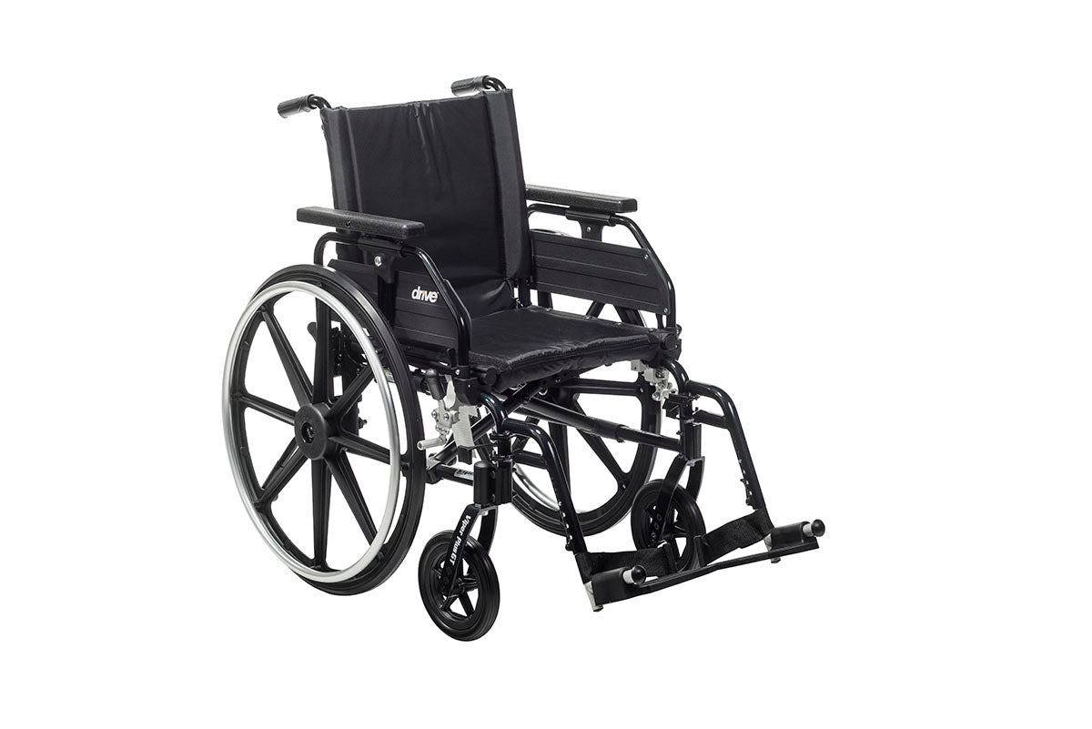 Drive, Viper Plus GT Wheelchair with Universal Armrests, Swing-Away Footrests, 16"