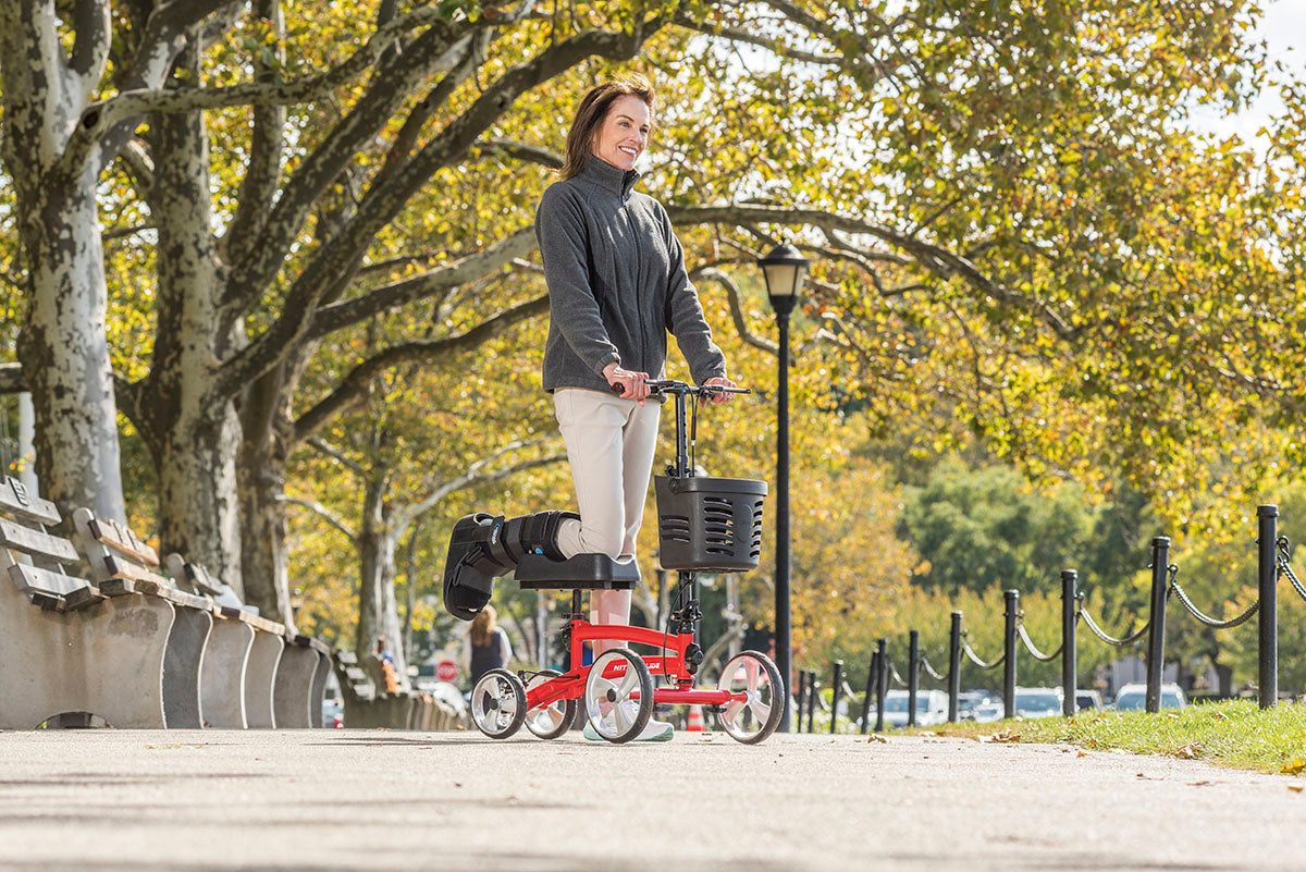 Nitro Glide Knee Walker, Red