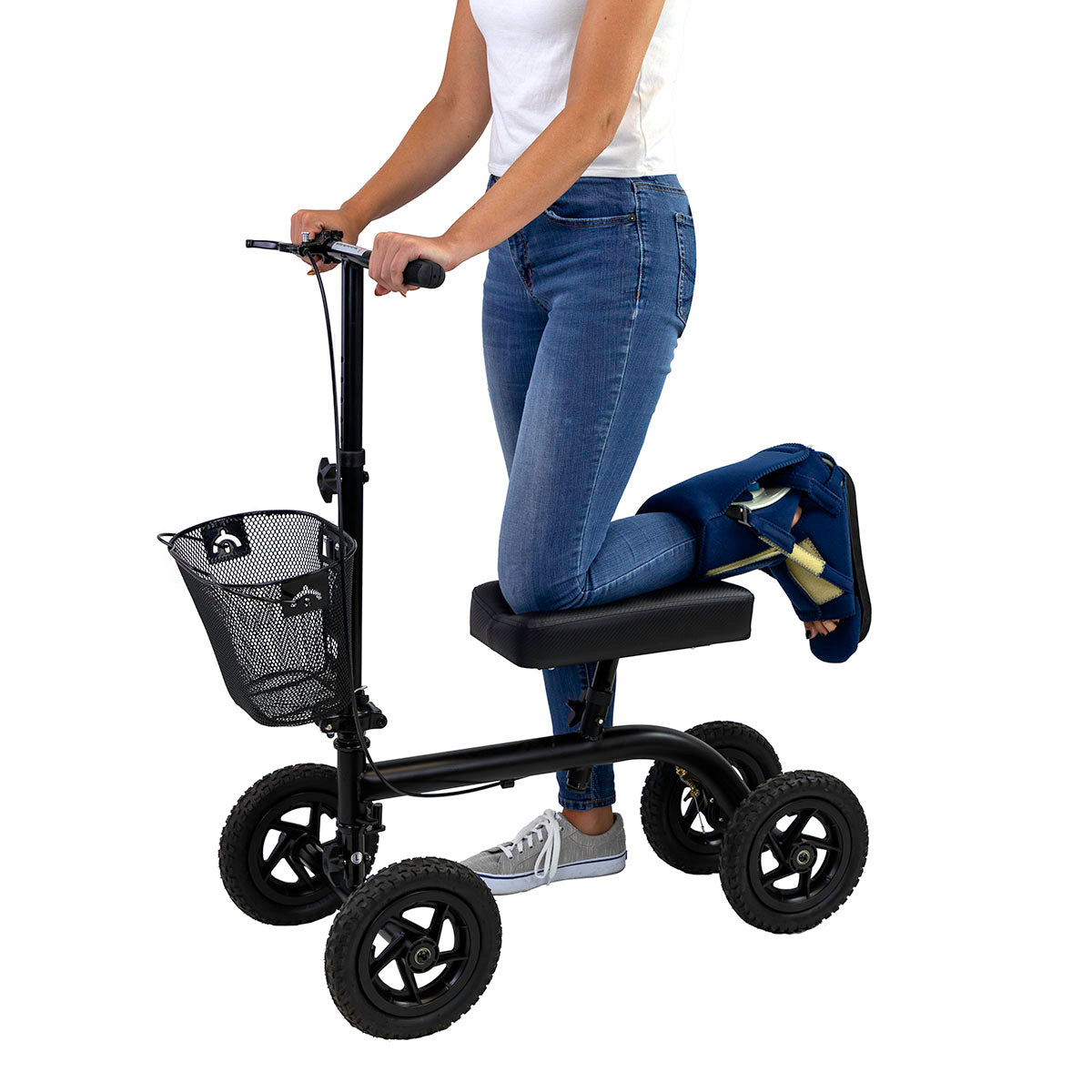 CanDo Knee Walker with Drum Brake, Black