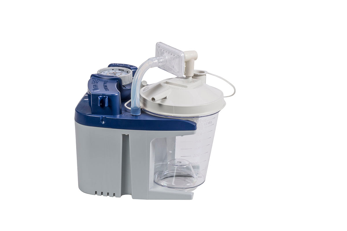 Vacu-Aide Suction Unit w/Battery, Disposable Container w/Internal Filter and Carry Bag