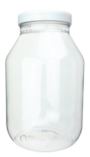 Specimen Jar, Polystyrene, 1 Gallon, with Foam-Lined Cap, 110/400 Neck Size