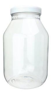 Specimen Jar, Polystyrene, 1 Gallon, with Foam-Lined Cap, 110/400 Neck Size, Pack of 10