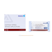 Cotton Tipped Wood Applicators - Non-Sterile, 3" - 1000 pcs per Box/10 Boxes per Case