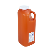 Urine Container with Temperature Strip, Orange, White, 3000 mL40 pcs per Case