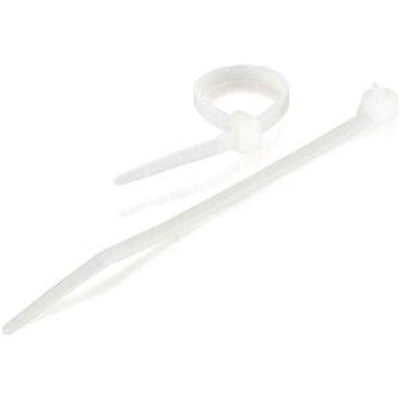 C2G 43033 6 Inch Cable Tie Multipack (100 Pack) TAA Complian, White - TAA Compliant