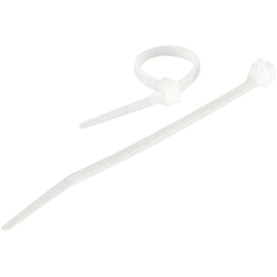 C2G 7.5in Cable Ties - White - 100pk - Cable Tie - White - 7.50" Length - 100 Pack