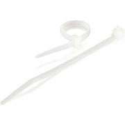 C2G 7.75in Releasable/Reusable Cable Ties Multipack (50 Pack) - White (TAA Compliant)