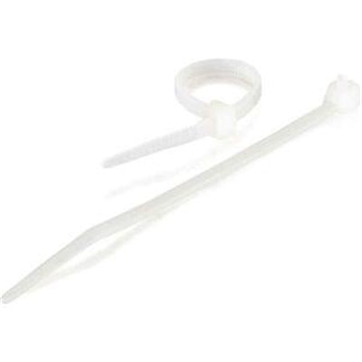 C2G 7.75in Releasable/Reusable Cable Ties Multipack (50 Pack) - White (TAA Compliant)