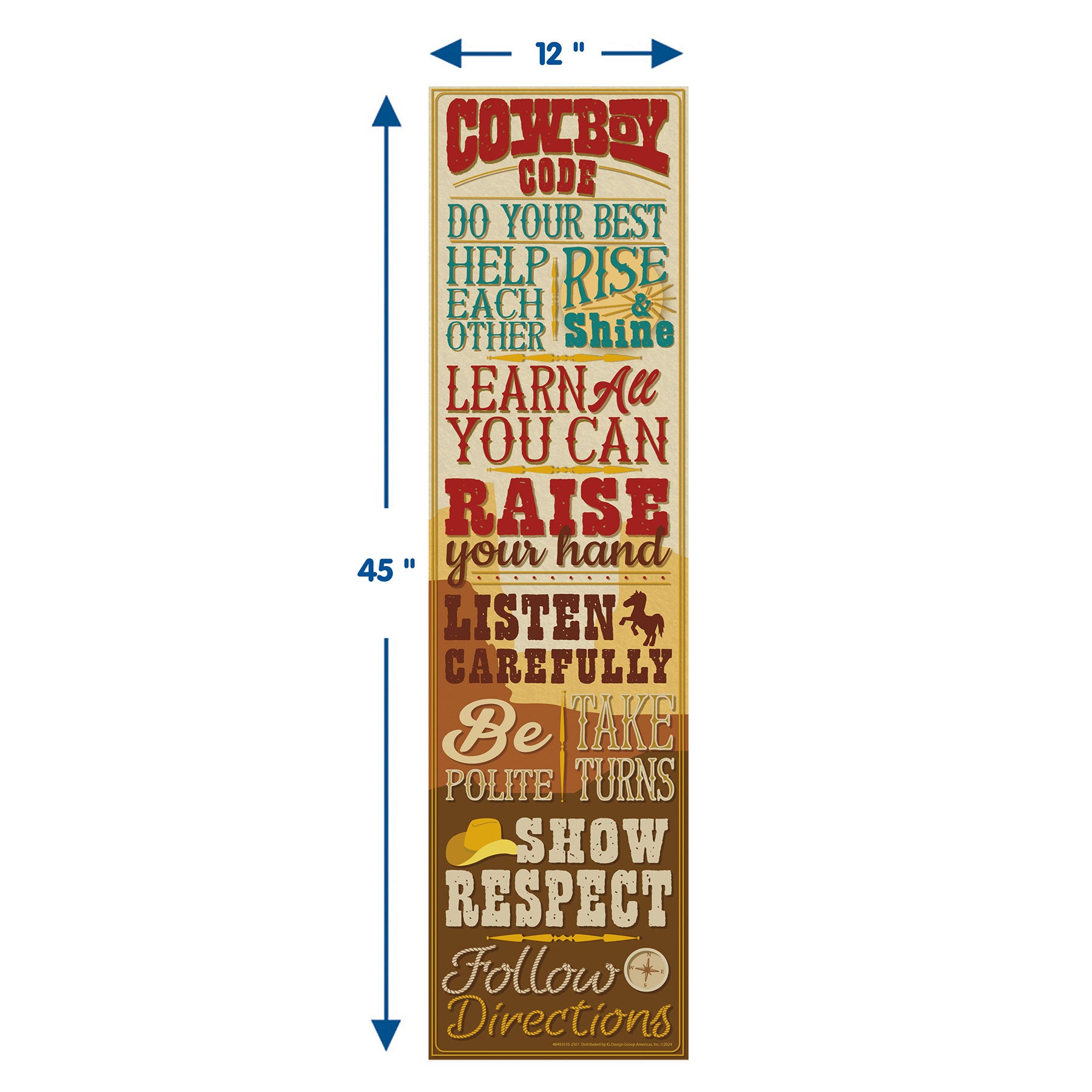Wild Wild Classroom Banner, 12" x 45"