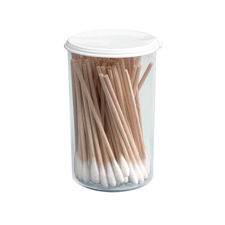 Cotton Tipped Wood Applicators - Sterile, 3", Non-Sterile Sealed Vial - 100 pcs per Vial/50 vials per Case