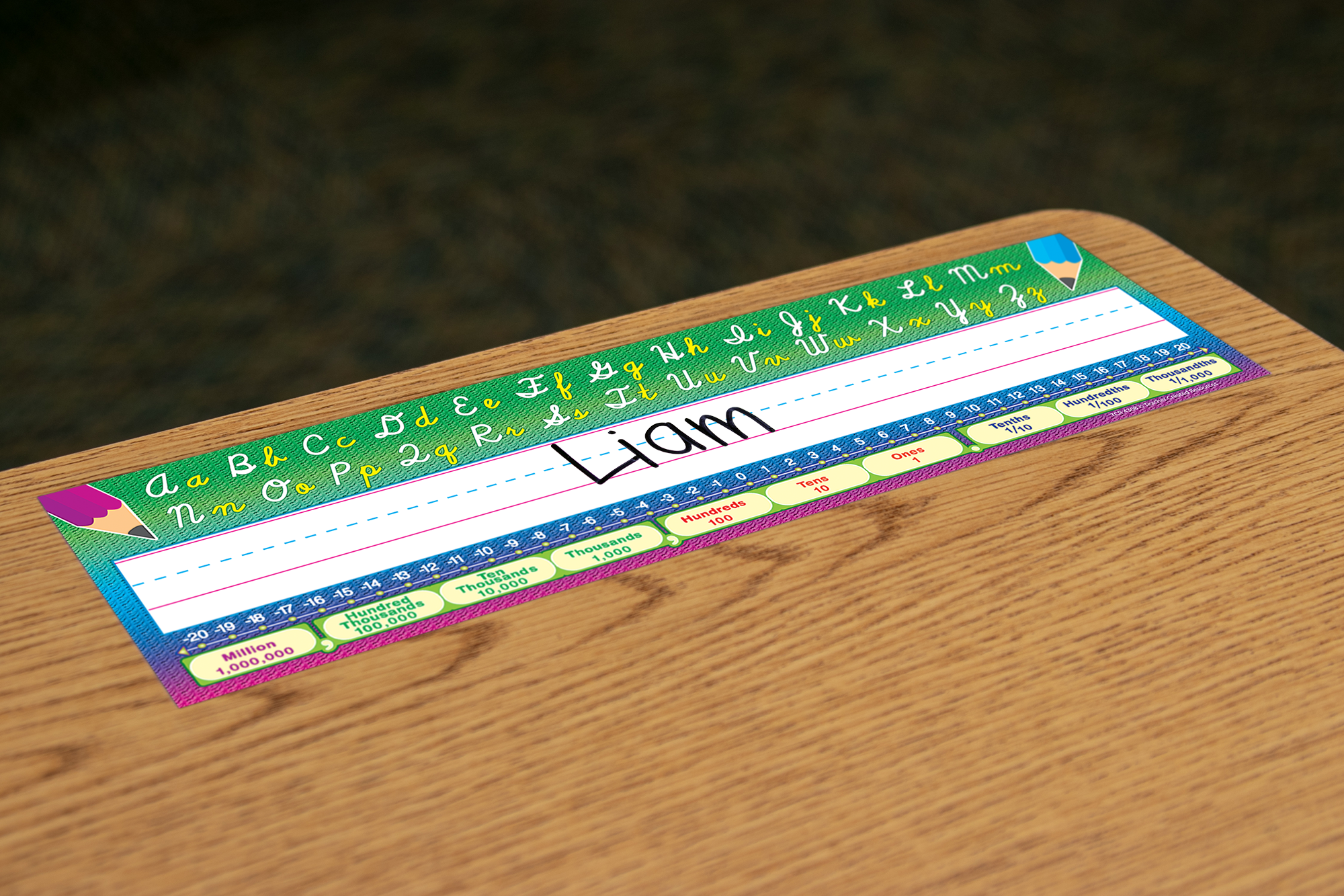 Cursive Writing Flat Name Plates