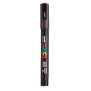 uni® POSCA PC-3M Water-Based Paint Markers, Reversible Fine Tip (0.9-1.3mm), Dark Brown