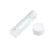 Self-Standing Transport Tube with Screwcap, Transparent, White, 5 mL1000 pcs per Case