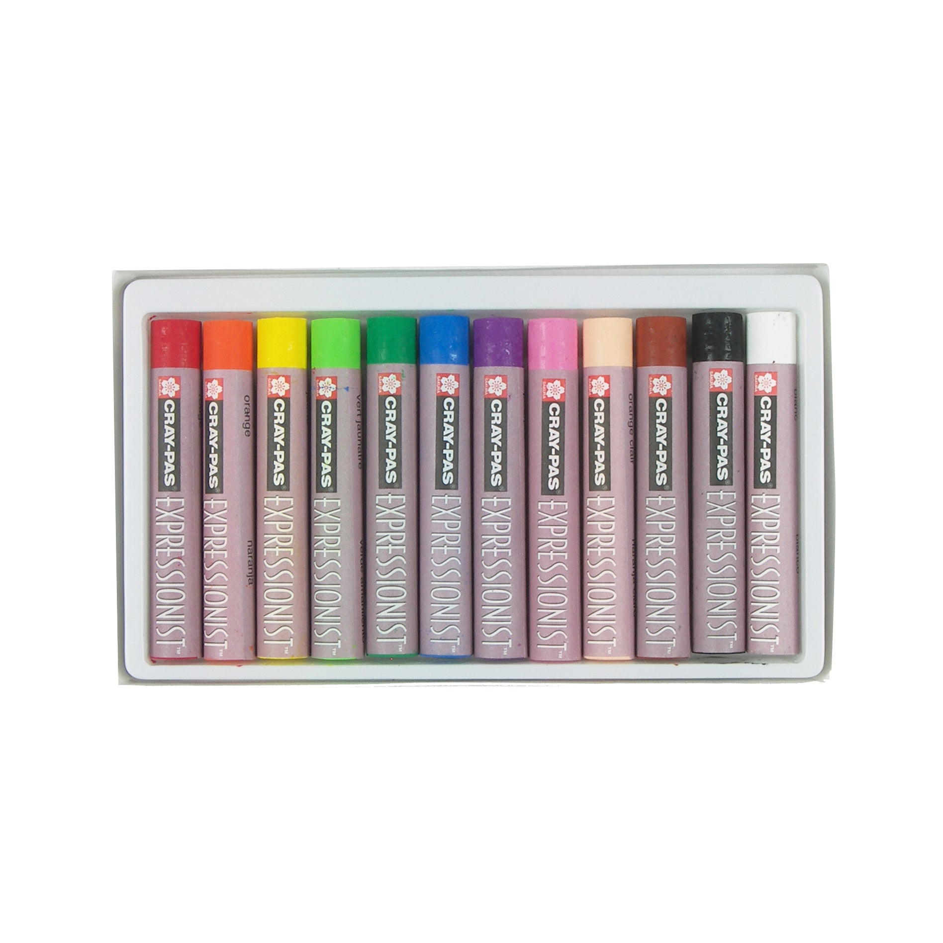 Cray-Pas Expressionist Oil Pastels, Assorted Colors, 12-Piece Set