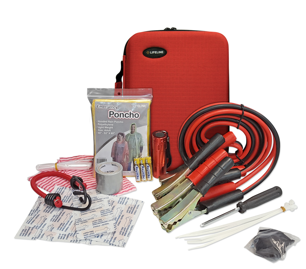 Emergency Roadside Kit - Hard Shell Bag - 35 Piece