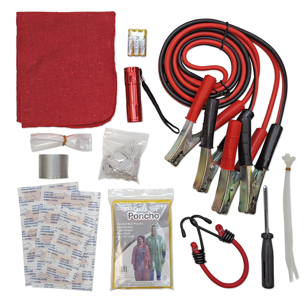 Emergency Roadside Kit - Hard Shell Bag - 35 Piece